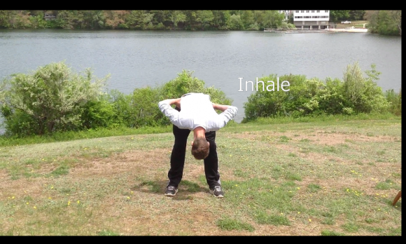 Me performing one of the moves